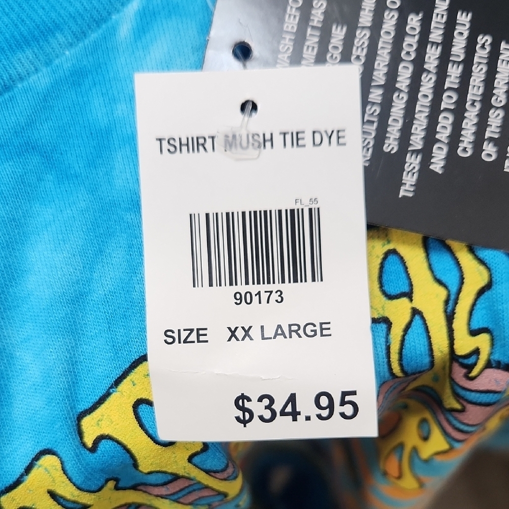 Life Clothing Co. Graphic Tie Dye T-Shirt with Mushroom Design - XXL - Picture 4 of 6
